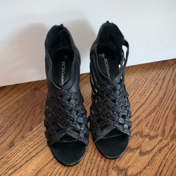 BCBGeneration Shoes - Black Strappy Heels